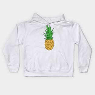 Pineapple hand drawn fruits summer Kids Hoodie